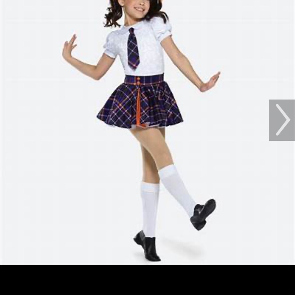 Plaid Schoolgirl Kids Costume